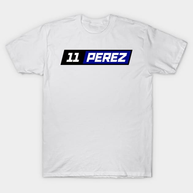 SERGIO PEREZ F1 DRIVER T-Shirt by petrolhead